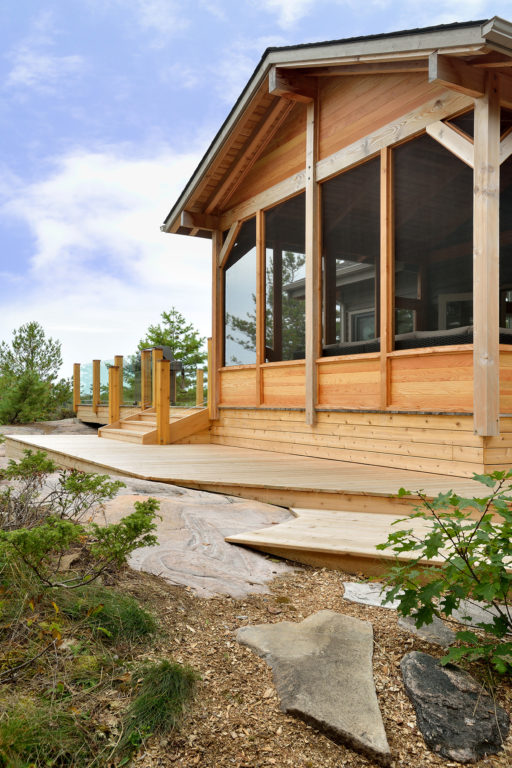 Georgian Bay Island Cedar Deck