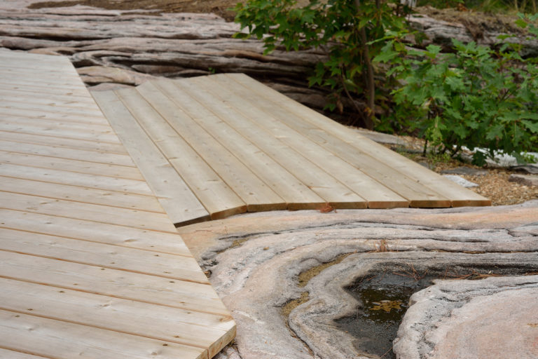 Georgian Bay Island Cedar Deck Details