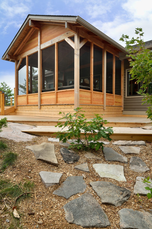 Georgian Bay Island Cedar Deck With Screened Porch